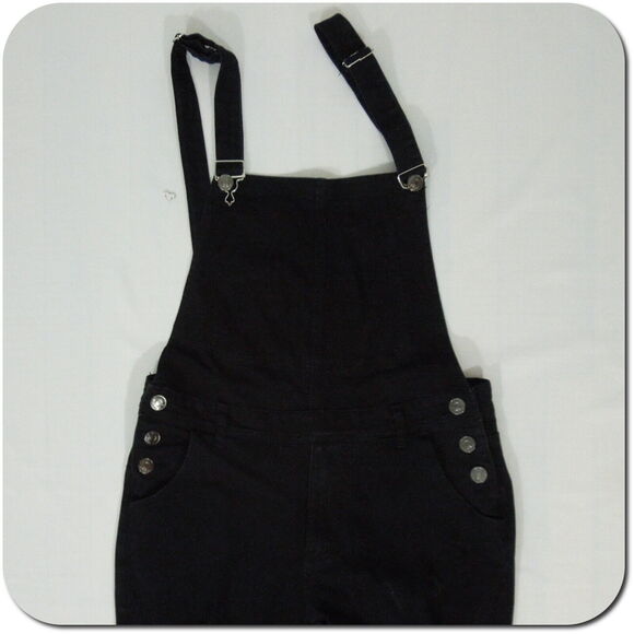 VULCANN Pants XL Mens Black Denim Overall Distressed - Picture 1 of 10